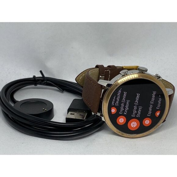 Fossil Gen 4 Authentic Digital Dial Smart Watch Custom Band FTW6016 LT342 - Picture 7 of 12